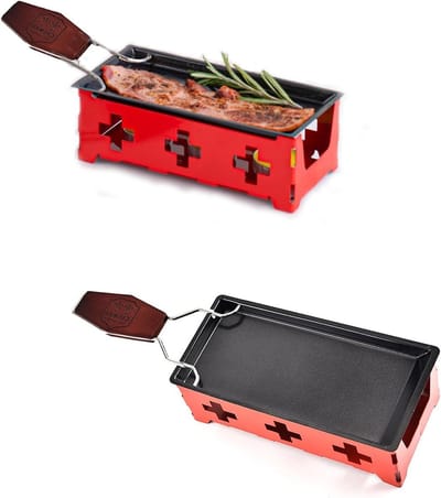 Draagbare Grillpan voor Kaas Raclette, Mini Kaasgrill voor Gezellige Avonden, Keuken Accessoire voor Smaken en Gezelligheid