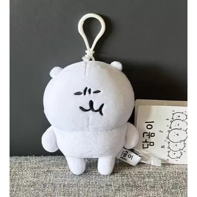Grappige Beer Anime Pluche Sleutelhanger Schattige IJsbeer Valentijns Rozen Serie Tas Hanger Kawaii Zacht Gevuld Exquis Verjaardagscadeau black