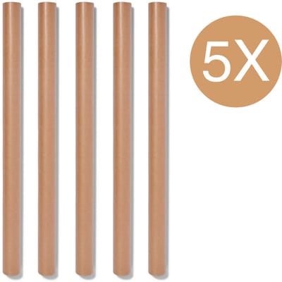 Inpakpapier Kraft – 5 Rollen – 300x70 cm per rol – Kaft papier - Duurzaam Cadeaupapier – FSC & Plasticvrij – Klimaatneutraal Gecertificeerd - Kaftpapier
