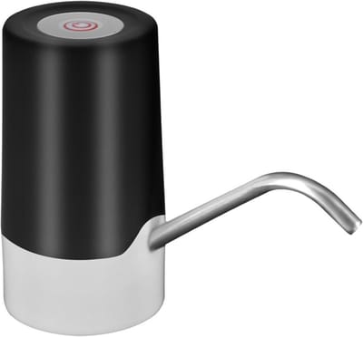 Automatische Waterpomp - Waterspeelgoed Pomp - Buiten Spelen - Draadloos En Oplaadbaar - 11.7 cm Hoog - Zwart