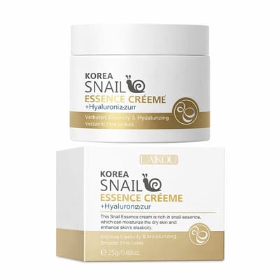 Slakkencrème | Slakkengel | Slakkenslijm Gezichtscrème | Snail Repair Cream | Anti Aging Crème | Collageen Hyaluronzuur | Huidherstel | Littekens Pigmentvlekken | Hydraterende Gezichtsverzorging | Poriën Verkleinen | Korean Skin Care | 25g