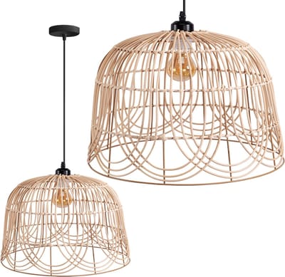 Toolight App1351-1Cp Hanglamp Beige 34,5X34,5X25Cm