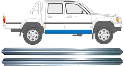 Reparatie dorpel voor Toyota Hilux 1988-2001 / Links = Rechts / Set