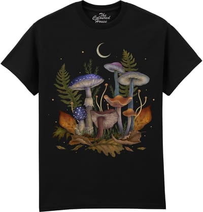 Paddestoelen Mushroom Cover The Coloured House T-shirt M