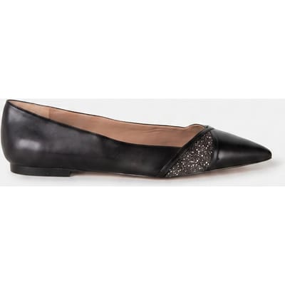 LK Bennett Diane Crystal Pointed Black Size: 37 | Ballerina Shoes Outlet | Dames | Zwart