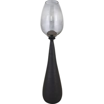 PTMD - Windlicht Midi - Zwart - 25x25x130cm