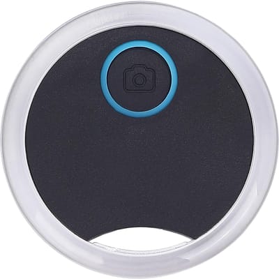 Draadloze GPS-tracker voor huisdieren, sleutels, tassen, portemonnees, APP-bediening, itemlocator, selfie-sluiter, compatibel zwart
