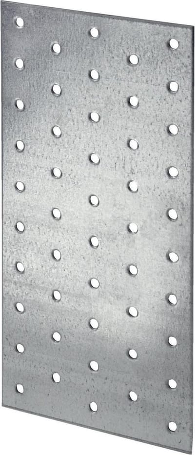 Bodempaneel Perfo M, gatgrootte 9,2 x 9,2 mm, B 990 x D 13 x H 457 mm, gepoedercoat plaatstaal, lichtgrijs RAL 7035