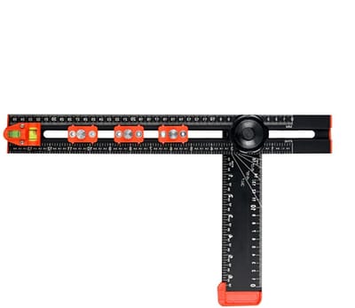 T Vormige Liniaal - Meetgereedschap - Precisie Houtbewerking - Instelbare Blokken - 400 mm - Aluminium