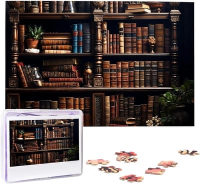 Gepersonaliseerde Puzzel - Fotopuzzel Legpuzzel - Ontspanning en Plezier - Met Opbergtas - 1000 Stukjes - Boekenplank