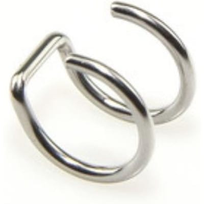 Niche Gepersonaliseerde Niet-gaatjes Nep Lip Studs, Niet-piercing Lipclip Lipring Punctie Titanium Staal Roestvrij Staal Sieraden zilver
