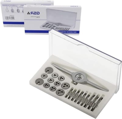 Miniatuur Schroefdraadset - Gereedschap Set - Modelbouw Precisie - 9 Maten M1-M2.5 - 31 Delig - Grijs