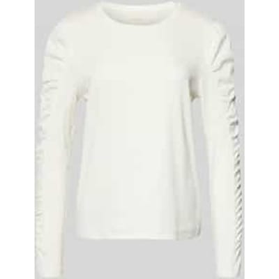 Shirt met lange pofmouwen en ronde hals