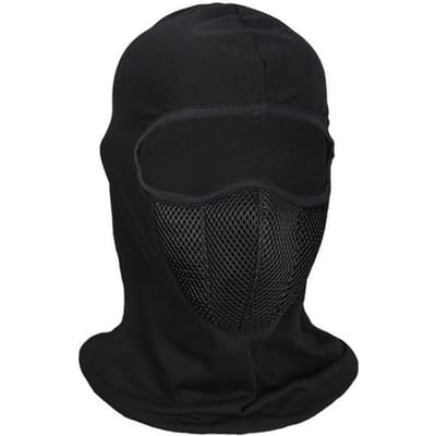 Ademend bivakmuts motorfiets volgelaatsmasker motor fietsen fietsmasker motorcross helm kap moto rijden nek gezichtsmasker None zwart