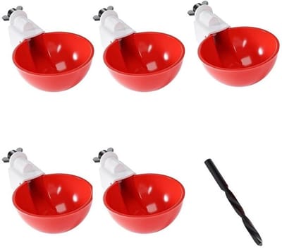 Kippenwaterdispenser Automatisch - Drinkset voor Kippen/Vogels - Anti-lek Ontwerp - Gevogelte Drinkbeker - Duurzaam - Efficiënte Watervoorziening - Pluimveedrinker