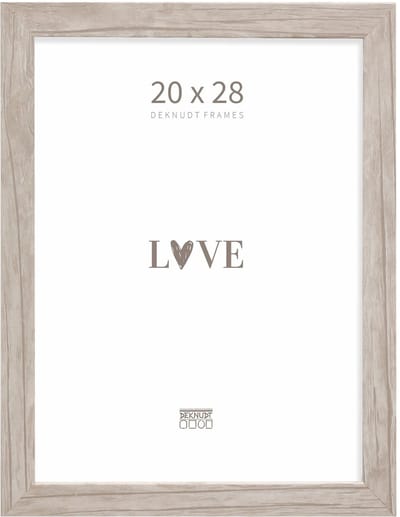 Deknudt Frames fotolijst S45RH1 - naturel - grijs - hout - 20x28 cm