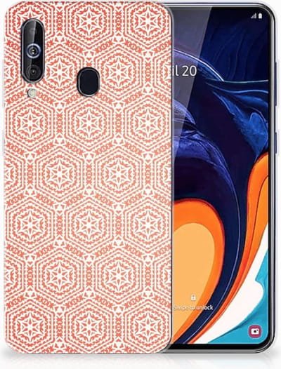 Samsung Galaxy A60 TPU bumper Pattern Orange
