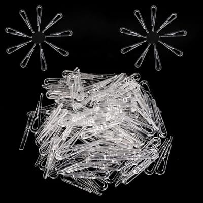 Dailygoods - Mini-wasknijpers - Transparante wasknijpers - Duurzaam en licht - Kunststof - Decoratieve clips - Voor strijkgoed en accessoires