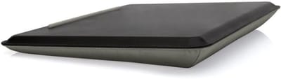 Famanu - Laptopkussen – geschikt voor laptops tot 18,4 inch – comfortabel knieplateau – grijs/zwart