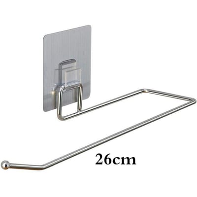 Porte-papier de cuisine, porte-rouleau de mouchoirs, porte-serviettes, organisateur suspendu, support de crochet de rangement 26 cm gray