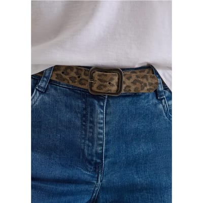 Riem met luipaardprint
