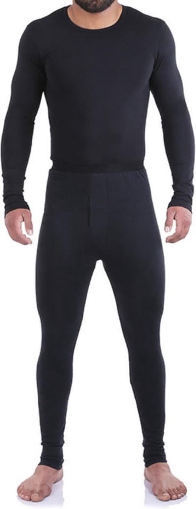 Embrator mannen Thermo Set shirt en broek zwart maat 3XL