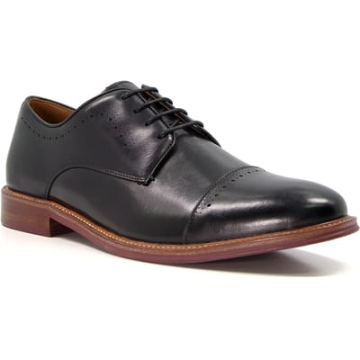 Dune Savion Leren Zwarte Oxford Schoenen Voor Heren