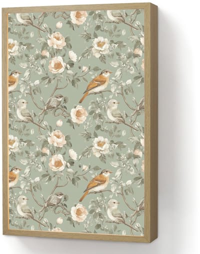 Wandlamp 40x60 cm - Oplaadbaar - Roze - Vogels - Kleurrijk - Wandlampen binnen woonkamer - Slaapkamer lamp - Decoratieve nachtlamp - Vloerlamp draadloos