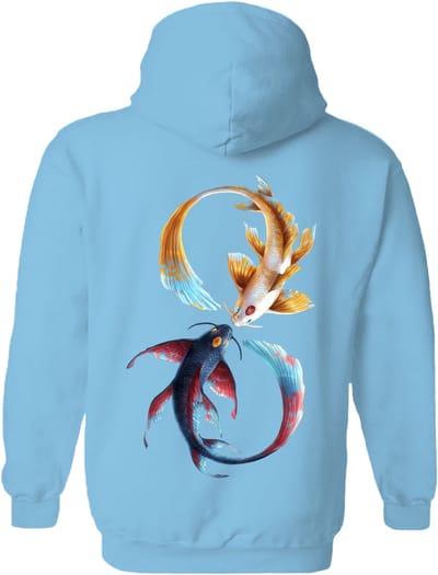 Koi Karper Eternal Bond - Fish The Coloured House Hoodie S