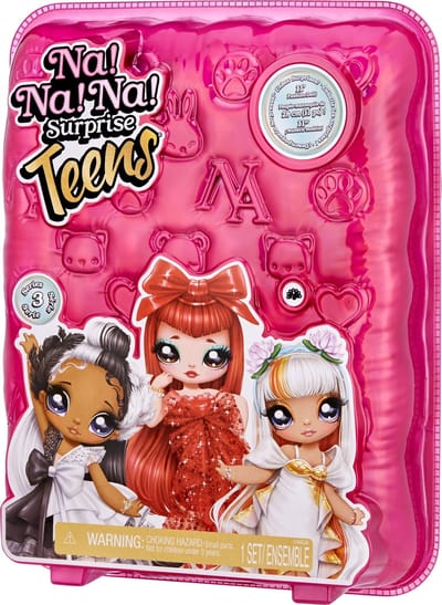 Na! Na! Na! Surprise Teens-pop van serie 3 - Queenie Plume (pauw) - Modepop