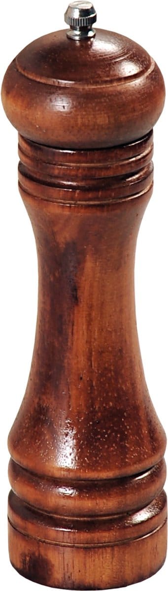 Kesper Peper- en zoutmolen - donkerbruin beukenhout - 22 cm - verstelbare maling - keramiek molen