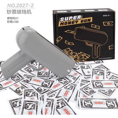 Bankbiljet Pistool Spel Speelgoed Pistool Feest Gouden Geld Pistool Feest Speelgoed Spellen Contant Geld Grappig Speelgoed Bruiloft Gouden Geld Pistool Viering Speelgoed