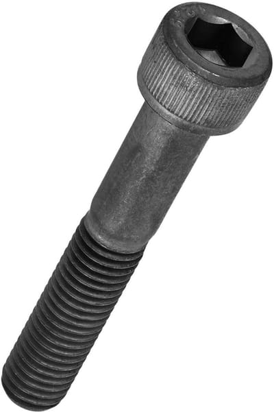 Dailygoods- Meubel Schroef 5 Stuks - Zwart Geoxideerd - Koolstofstaal - Zeskantkop - Gedeeltelijke Schroefdraad - Duurzaam en Betrouwbaar