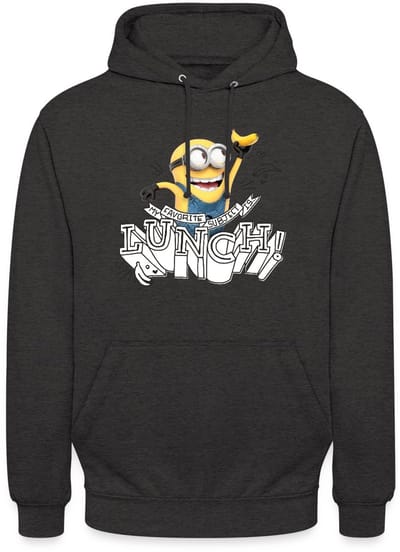 Minions Met Banaan Mijn Favoriete Thema Is Lunch Hoodie Unisex