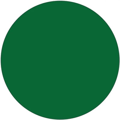 Rond donkergroen bord | gecoat dibond materiaal | 10 cm