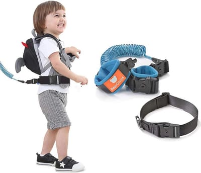 Verstelbare Anti Verlies Polsband 2-in-1 Combinatieset voor Kinderen - Veiligheidsharnas met Slot en Kinderpolstouw (2,5 m)