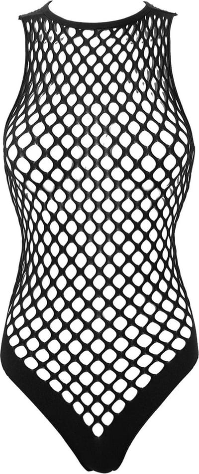 WiseGoods Luxe Bodysuit Dames - Sexy Body Lingerie - Erotiek - Sexy Ondergoed Vrouwen - Erotisch Cadeau - Sexy - Visnet Zwart