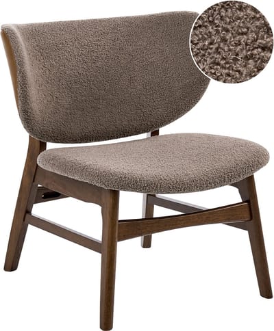 DAY - Fauteuil - Bruin/Taupe - Bouclé