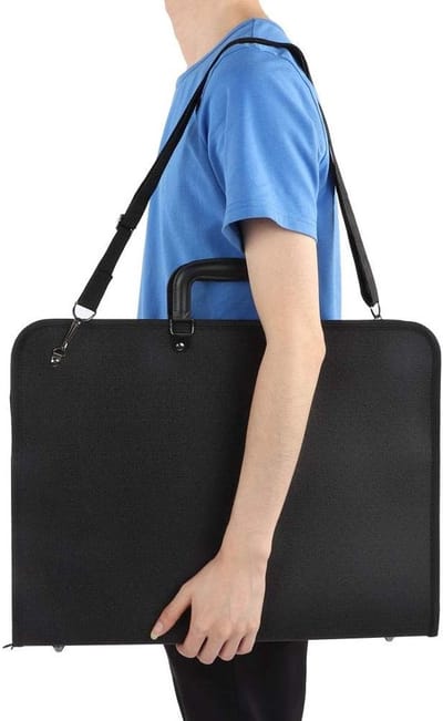Grote Kunst Portfolio Tas voor A3 Schilderijen, Tekeningen en Posters - Ideaal voor Kunstenaars en Creatieve Projecten