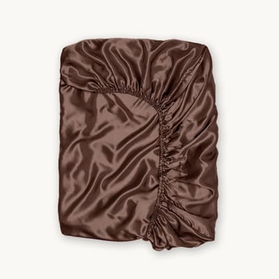 Y-NOT™ - Beautysilk Glans satijnen - Hoeslaken - Brons Bruin - 90x200+30cm 1-Persoons - Hoekhoogte 30cm - 100gsm Satijn- 30 dagen proefslapen