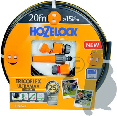 Sproeislang TRICOFLEX ULTRAMAX HOZELOCK Ø15mm x L 20m