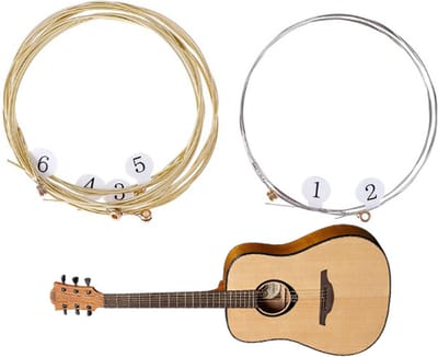 Actie4you® - Snaren voor akoestische gitaar – 6 snaren in 1 set 010 tot 048 – Gitaar snaar – Gitaar Snaren – Brons – 1 Set