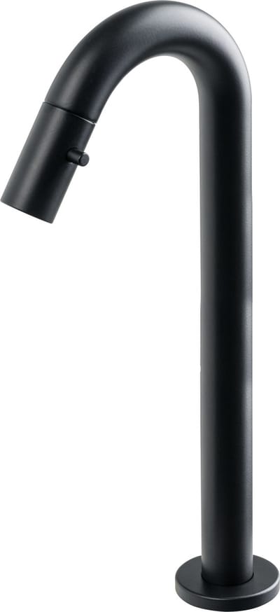 Plieger Lupo 2.0 Toiletkraan – Opbouw fonteinkraan – Verhoogd model – Uitloop 20.3 cm – 10 jaar garantie – Mat zwart