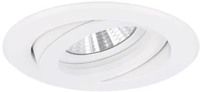Verona - Inbouwspot Wit Rond - Kantelbaar - 1 Lichtpunt - Ø 82mm - Bladveren