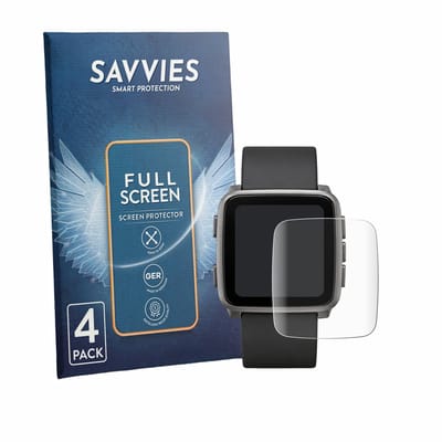 Savvies - Screenprotector voor Pebble Time 2 2026 - Folie Beschermfolie transparant volledig dekking 4 Stuks