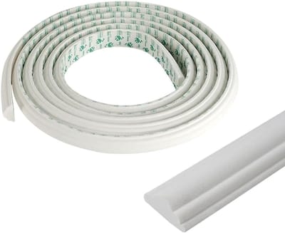 1 stuk - Zelfklevende wandafwerkingsstrip — 3 meter - Lichtgewicht zelfklevend wandpaneel — Flexibele doe-het-zelf wanddecoratie — Kleurbare zelfklevende decoratiestrip — Geschikt voor wanddecoratie, lambrisering en bescherming — Wit