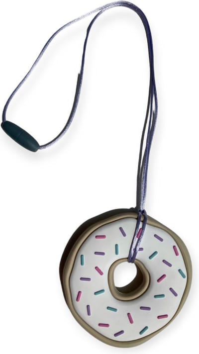 Bijtketting | Donut | Lila | Groen | Vanaf 3 jaar!