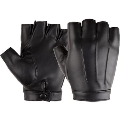 Nouveaux Gants Demi-doigts pour Hommes et Femmes Sports de Plein Air Cyclisme Frappe au Clavier Jeux Mobiles Pêche Version Polaire Fine XL