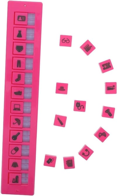 Verhuisdozen Labels - Inpak Organizer - Efficiënt Inpakken - Kleurgecodeerd Systeem - 22.80X4.00X0.60CM - Roze
