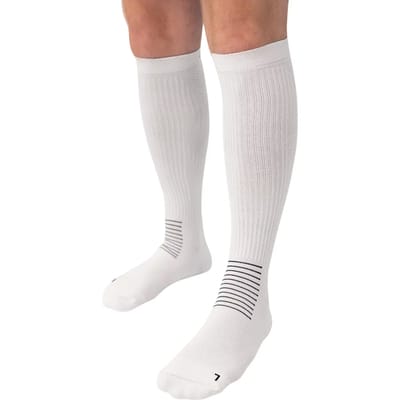 Jako Comfort Lange Compressiesokken - Wit | Maat: 43-46